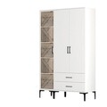 Dulap pentru haine, Hommy Craft, Kumsal PT, 120x47 cm, PAL, Alb
