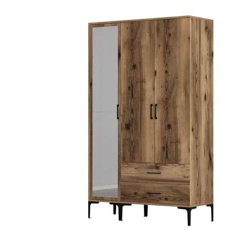 Dulap pentru haine, Hommy Craft, Kumsal RT, 120x47 cm, PAL, Maro