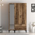 Dulap pentru haine, Hommy Craft, Kumsal RT, 120x47 cm, PAL, Maro