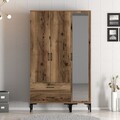 Dulap pentru haine, Hommy Craft, Kumsal RT, 120x47 cm, PAL, Maro