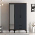 Dulap pentru haine, Hommy Craft, Kumsal RT, 120x47 cm, PAL, Nuc / Antracit