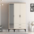 Dulap pentru haine, Hommy Craft, Kumsal RT, 120x47 cm, PAL, Maro/Crem