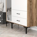 Dulap pentru haine, Hommy Craft, Kumsal RT, 120x47 cm, PAL, Nuc/Alb