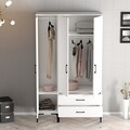 Dulap pentru haine, Hommy Craft, Kumsal RT, 120x47 cm, PAL, Alb