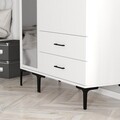 Dulap pentru haine, Hommy Craft, Kumsal RT, 120x47 cm, PAL, Alb