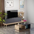 Set mobilier living, Inarch, Dizayn, PAL, Antracit / Nuc