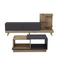 Set mobilier living, Inarch, Dizayn, PAL, Antracit / Nuc