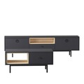 Set mobilier living, Inarch, Naturel, PAL, Antracit / Safir