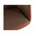 Scaun de birou, Lemont, Dora, 62x77x60 cm, Tapițerie: 100% POLIESTER, Maro / Maro