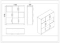 Set mobilier de birou, Locelso, Vo19-W, PAL, Alb