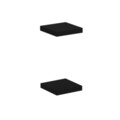 Raft de perete, Minerva, Gizli2 23, 23x3 cm, PAL, Negru
