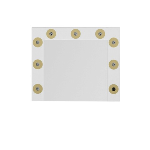 Masa de machiaj, Hanah Home, Armin, 72x60x7 cm, Alb