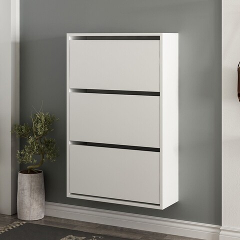 Pantofar, Minerva, Lupa 3, 70x109x25 cm, PAL, Alb