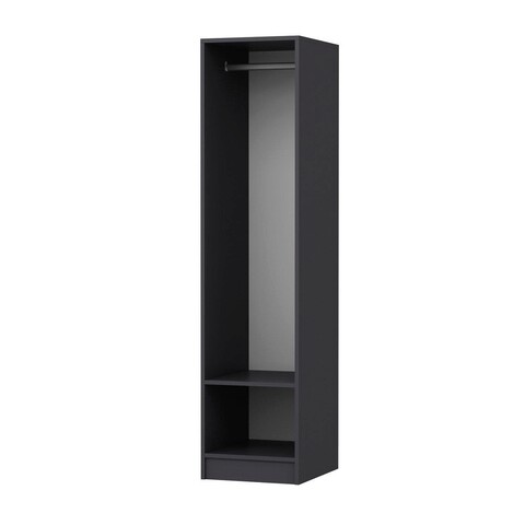 Dulap pentru haine, Minerva, Kale 210, 45x210x52 cm, PAL, Antracit