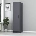 Dulap pentru haine, Minerva, Kale 210, 45x210x52 cm, PAL, Antracit