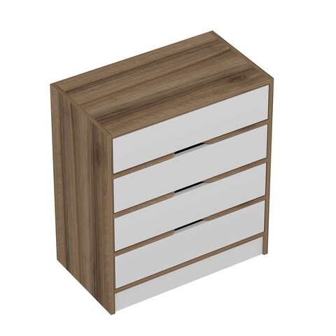 Dulap, Minerva, Elina, 70x40x80 cm, PAL, Nuc/Alb