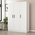 Dulap pentru haine, Minerva, Kale White, 135x190x52 cm, PAL, Alb