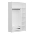 Dulap pentru haine, Minerva, Kale 255, 135x255x52 cm, PAL, Alb