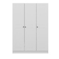 Dulap pentru haine, Minerva, Kale White, 135x190x52 cm, PAL, Alb