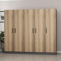 Dulap pentru haine, Minerva, Kale, 225x210x52 cm, PAL, Dore