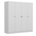 Dulap pentru haine, Minerva, Kale Mebran, 180x210x52 cm, PAL, Alb