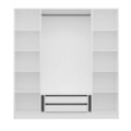 Dulap pentru haine, Minerva, Kale Plus, 180x210x52 cm, PAL, Alb