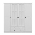 Dulap pentru haine, Minerva, Kale, 180x210x52 cm, PAL, Alb