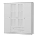 Dulap pentru haine, Minerva, Kale, 180x210x52 cm, PAL, Alb