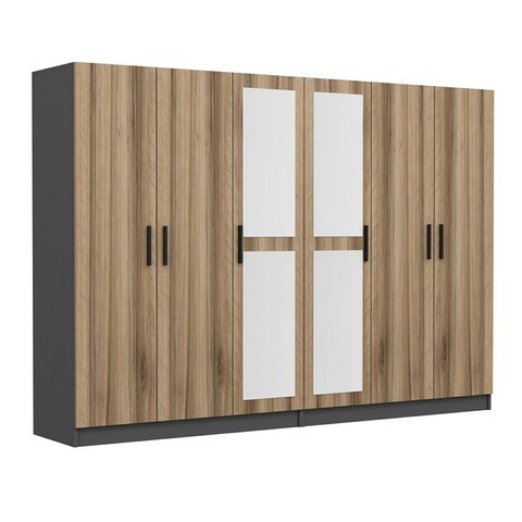 Dulap pentru haine, Minerva, Kale, 270x210x52 cm, PAL, Dore