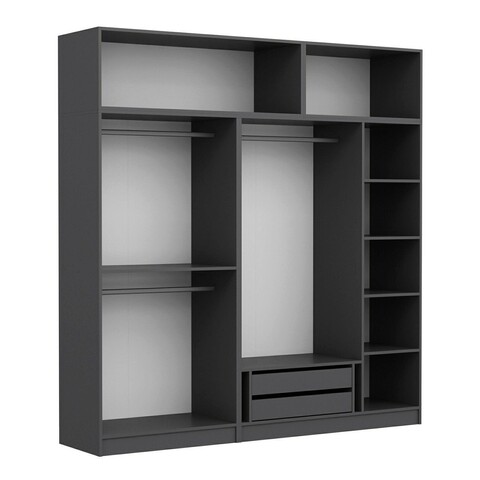 Dulap pentru haine, Minerva, Kale, 225x255x52 cm, PAL, Dore