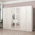 Dulap pentru haine, Minerva, Kale, 270x190x52 cm, PAL, Alb
