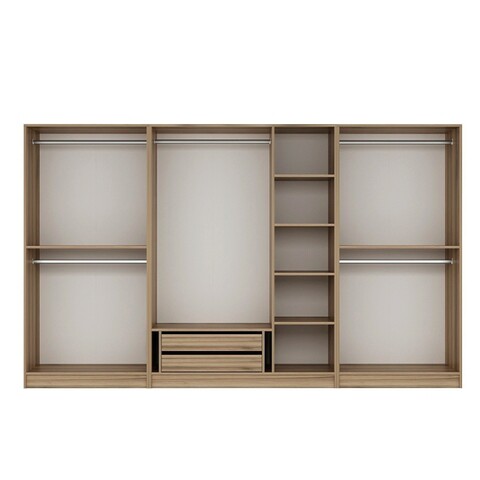 Dulap pentru haine, Minerva, Kale Plus, 315x210x52 cm, PAL, Stejar