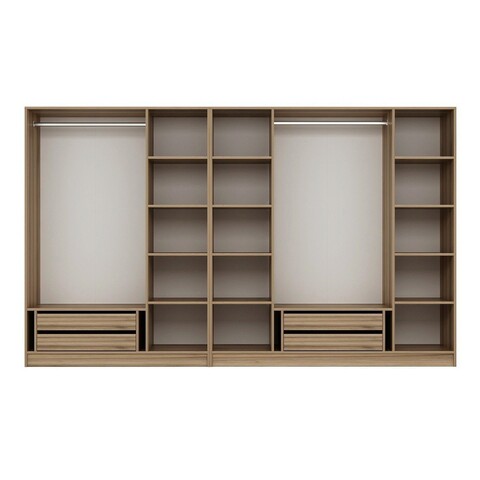 Dulap pentru haine, Minerva, Kale Plus, 315x210x52 cm, PAL, Stejar