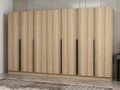 Dulap pentru haine, Minerva, Kale Plus, 315x210x52 cm, PAL, Stejar