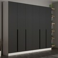 Cuier de perete, Minerva, Noah, 270x210x35 cm, PAL, Antracit