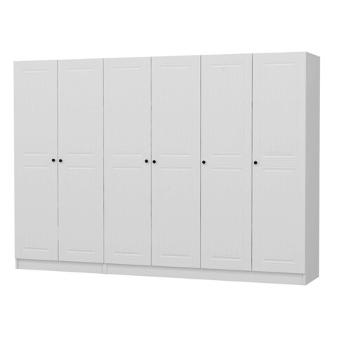 Dulap pentru haine, Minerva, Kale, 270x210x52 cm, PAL, Alb