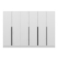 Dulap pentru haine, Minerva, Kale Plus, 270x210x52 cm, PAL, Alb