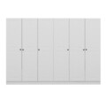 Dulap pentru haine, Minerva, Kale, 270x210x52 cm, PAL, Alb