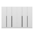 Dulap pentru haine, Minerva, Kale Plus, 270x210x52 cm, PAL, Alb