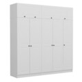 Dulap pentru haine, Minerva, Kale, 225x255x52 cm, PAL, Alb
