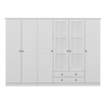 Dulap pentru haine, Minerva, Kale, 270x210x52 cm, PAL, Alb