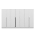 Dulap pentru haine, Minerva, Kale Plus, 315x210x52 cm, PAL, Alb