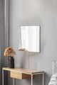 Oglinda cu Iluminare Led, Mirrorland, Square, Oglinda acrilica;MDF, Alb