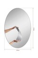 Oglinda cu Iluminare Led, Mirrorland, Elliptical, Oglinda acrilica;MDF, Alb