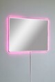 Oglinda cu Iluminare Led, Mirrorland, Rectangular, Oglinda acrilica;MDF, Roz