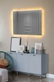 Oglinda cu Iluminare Led, Mirrorland, Rectangular, Oglinda acrilica;MDF, Galben