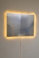 Oglinda cu Iluminare Led, Mirrorland, Rectangular, Oglinda acrilica;MDF, Galben