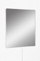 Oglinda cu Iluminare Led, Mirrorland, Square, Oglinda acrilica;MDF, Alb