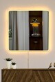 Oglinda cu Iluminare Led, Mirrorland, Square, Oglinda acrilica;MDF, Galben