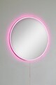 Oglinda cu Iluminare Led, Mirrorland, Round, Oglinda acrilica;MDF, Roz